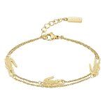 Bracelet femme lacoste crocodile - 2040470 acier dor