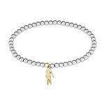 Bracelet femme lacoste orbe - 2040332 acier argent, dor� ajustable circonference interieure 165 mm