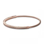 Bracelet pour femme en métal doré à l'or rose fin 585 / 1000 pandora signature 582313c01 Bracelet pour femme en métal doré à l'or rose fin 585 / 1000 pandora signature 582313c01