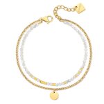 Bracelet femme pixies bijoux - pbm0048 - 1mop acier nacre