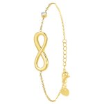 Bracelet femme so charm - b3023 - dore - bracelet infini doré Bracelet femme so charm - b3023 - dore - bracelet infini doré
