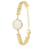 Bracelet femme so charm - b3342 - blanc - bracelet mode dor