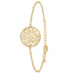 Bracelet femme so charm - b4270 - dore - bracelet arbre de vie