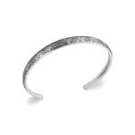 Bracelet jonc ouvert fantaisie homme argent - vyzwwu6y
