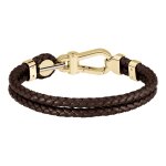 Bracelet homme boss bijoux ares prime - 1580700m acier, cuir marron Bracelet homme boss bijoux ares prime - 1580700m acier, cuir marron