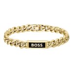 Bracelet homme boss bijoux kassy emblem - 1580680m acier doré Bracelet homme boss bijoux kassy emblem - 1580680m acier doré