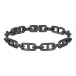 Bracelet homme boss bijoux kode chain - 1580728m acier argent, noir