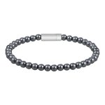 Bracelet homme boss bijoux sphere beads - 1580790m acier argent, gris