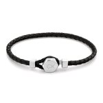 Bracelet homme calvin klein bijoux - 35000260 cuir, acier noir