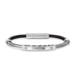 Bracelet homme cerruti 1881 d cable - ciagb2208806 acier noir