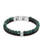 Bracelet homme fossil bijoux acier classique jewelry - jf04854040 acier inoxydable