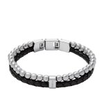 Bracelet homme fossil bijoux acier classique jewelry - jf04855040 acier inoxydable