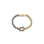 Bracelet homme guess bijoux sailor knot jumb05027jwygst acier dor