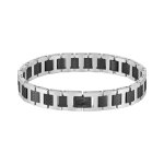 Bracelet homme lacoste metropole - 2040418 acier noir
