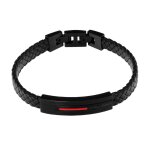 Bracelet homme pierre lannier bijoux - bj40a5501 cuir rouge Bracelet homme pierre lannier bijoux - bj40a5501 cuir rouge