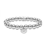 Bracelet homme police bijoux talisman - acier argent
