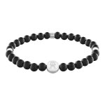 Bracelet homme tommy hilfiger th85 beads - 2790609 acier noir