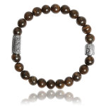 Bracelet lauren steven design ml053 - bracelet en pierre naturelle bronzite lauren steven