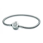 Bracelet maille serpent o couronné signature pandora - argent Bracelet maille serpent o couronné signature pandora - argent
