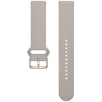 Bracelet montre polar wb 20mm silicone greige s - l t