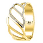 Bracelet par so charm ; orne de cristaux swarovski ; bs2096 - dore