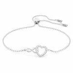 Bracelet swarovski 5524421 - bracelet métal argenté infini coeur cristaux sertis Bracelet swarovski 5524421 - bracelet métal argenté infini coeur cristaux sertis