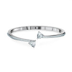 Bracelet swarovski 5535354 - bracelet - jonc métal argenté cristaux femme Bracelet swarovski 5535354 - bracelet - jonc métal argenté cristaux femme