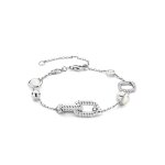 Bracelet ti sento - 23033zi argent rhodi et maillons torsads