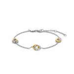 Bracelet ti sento - 2925zy argent bicolore et anneaux entrelac�s