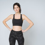 Brassi�re dos crois� femme noir en nylon