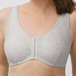 Brassi�re gris - post op�ratoire avec poches - sans armatures en coton