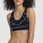 Brassire sans armatures bleue en coton