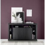 Buffet 3 portes chene noir