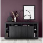 Buffet 4 portes chene noir Buffet 4 portes chene noir