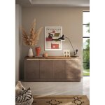 Buffet 4 portes ischia avec clairage led intgr