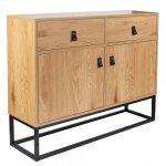 Buffet industriel bois et mtal salma