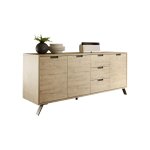 Buffet vaisselier 3 portes et 3 tiroirs palma dcor chene