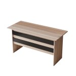 Bureau contemporain busymo ch�ne clair et noir