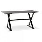 Bureau verre noir hayley Bureau verre noir hayley