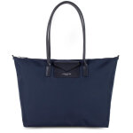 Cabas epaule bleu zippé taille l smart kba - lancaster en tissu Cabas epaule bleu zippé taille l smart kba - lancaster en tissu