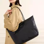 Cabas epaule noir zipp taille l smart kba - lancaster en tissu