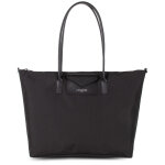 Cabas epaule noir zippé taille l smart kba - lancaster en tissu Cabas epaule noir zippé taille l smart kba - lancaster en tissu