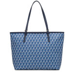 Cabas epaule zipp l ikon bleu - lancaster en tissu