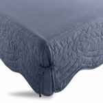 Cache - sommier coton tertio ; - bleu indigo