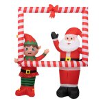 Cadre père noël et lutin gonflable Cadre père noël et lutin gonflable