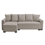 Canap� d'angle convertible moderne gwendal tissu kaki