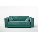 Canap convertible express bleu canard 3 places isabella