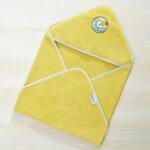 Cape de bain petites betes - jaune mimosa