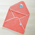 Cape de bain petites betes - rose corail