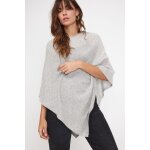 Cape poncho femme zarina en cachemire gris perle Cape poncho femme zarina en cachemire gris perle